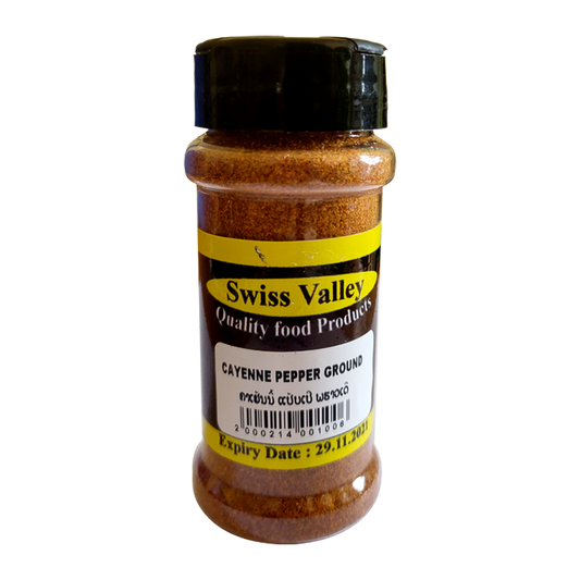 SWISS VALLEY CAYENNE PEPPER GROUND 40GM