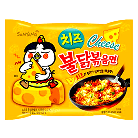 Samyang ລົດໄກ່ເຜັດ ຊີສ Hot Spicy Chicken Cheese Flavor Ramen Instant Noodles Size 140g