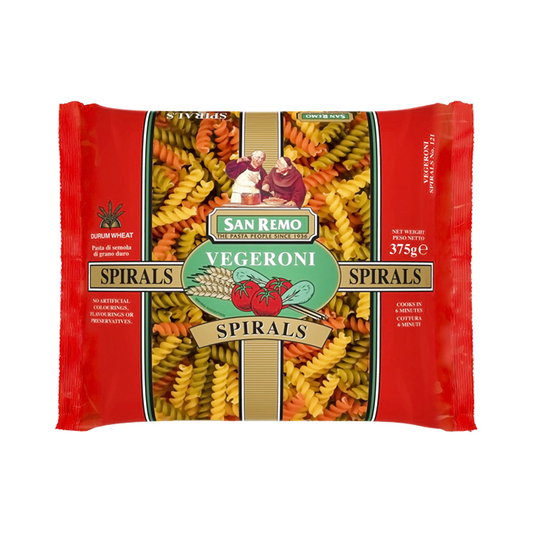 San Remo Vegeroni Spirals 375g