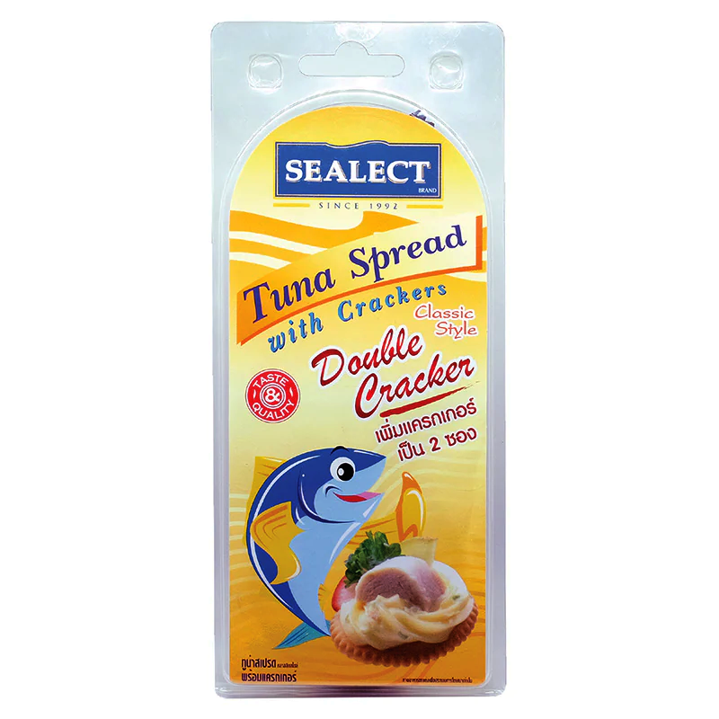 Sealect Tuna Spread ກັບ Crackers ແບບຄລາສສິກ