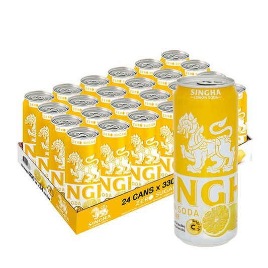 Singha Lemon Soda 330ml Pack of 24 can