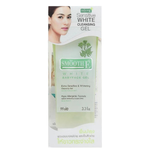 Smooth E White Babyface Extra Sensitive &amp; Whitening Cleansing Gel 99ml