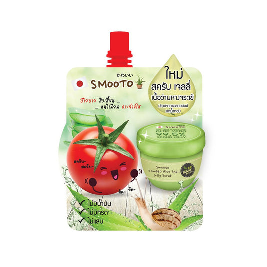 Smooto Tomato Aloe Snail Jelly Scrub 99 5% 50ml