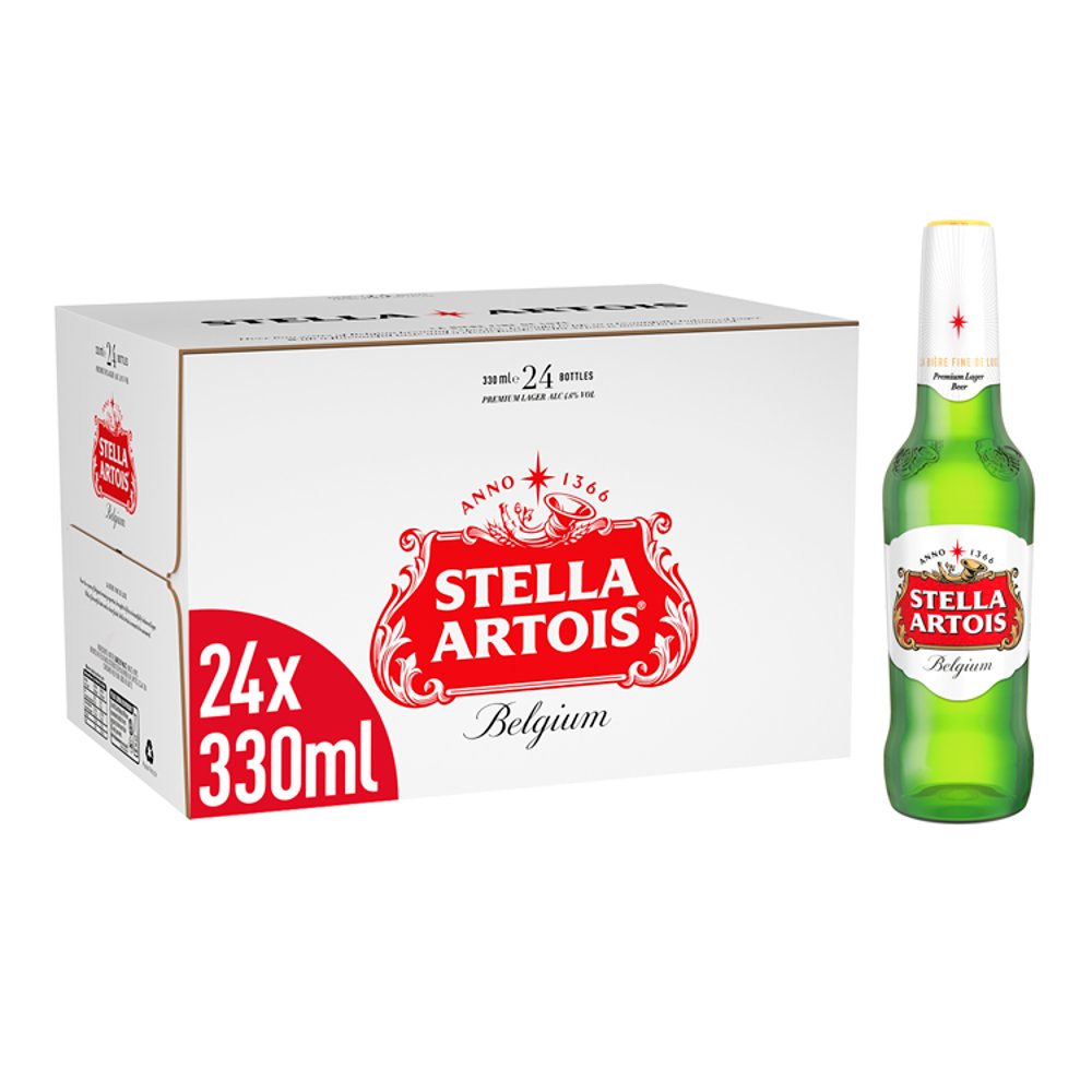 Stella Artois Belgium Premium Lager 24 x 330ml