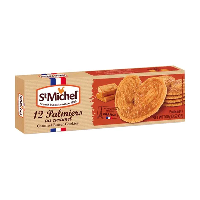 Stmichel 12 Palmiers Caramel Butter Cookies 100g