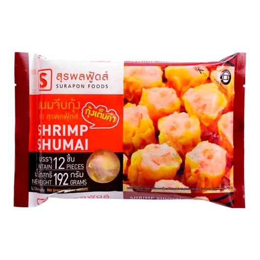 Surapon Foods Shrimp Shumai Size 192g packs of 12 pcs