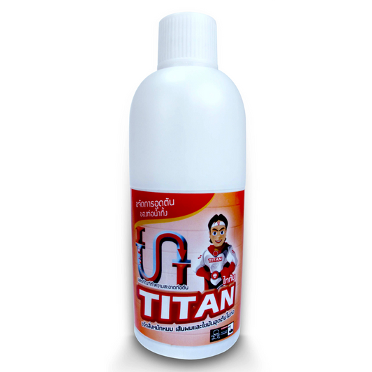 TITAN ຜະລິດຕະພັນທຳຄວາມສະອາດທໍ່ນ້ຳກຳຈັດທໍ່ອຸດຕັນ ຂະໜາດ 500ml