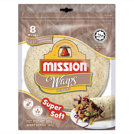 TORTILLA Grain WRAP 6" 360g