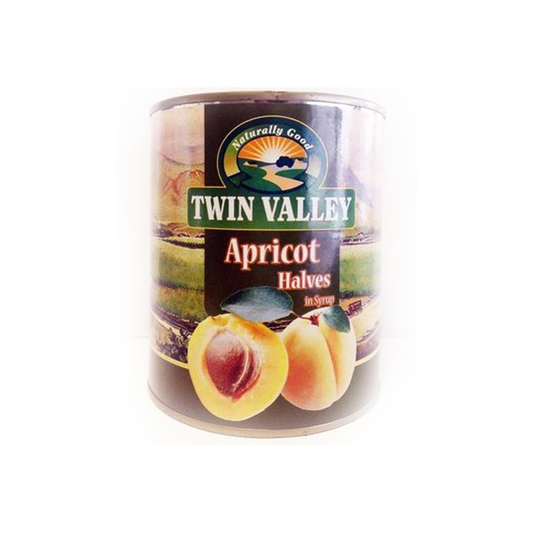 ໝາກແອັບປຼີຄອ໋ດ ດອງ TWIN VALLEY APRICOT HALVES 820G