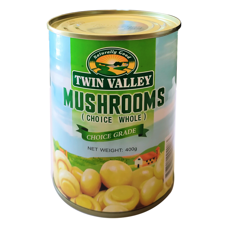 ເຫັດກະປ໋ອງ TWIN VALLEY MUSHROOM WHOLE 400G