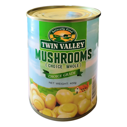 ເຫັດກະປ໋ອງ TWIN VALLEY MUSHROOM WHOLE 400G