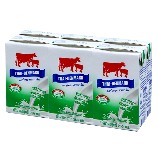 Thai-Denmark UHT Sweetened Flavoured 250ml Pack of 6 boxes