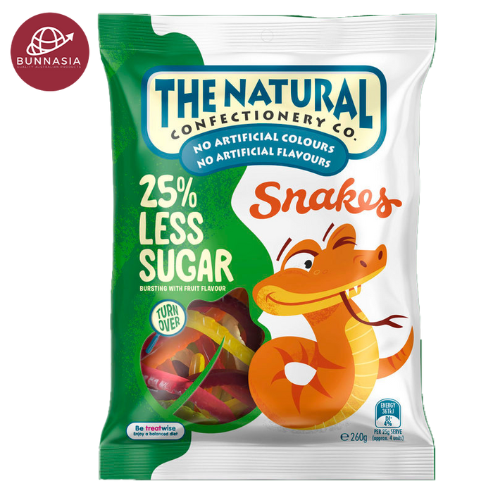 The Natural Confectionery Co. Snakes Less Sugar 230g