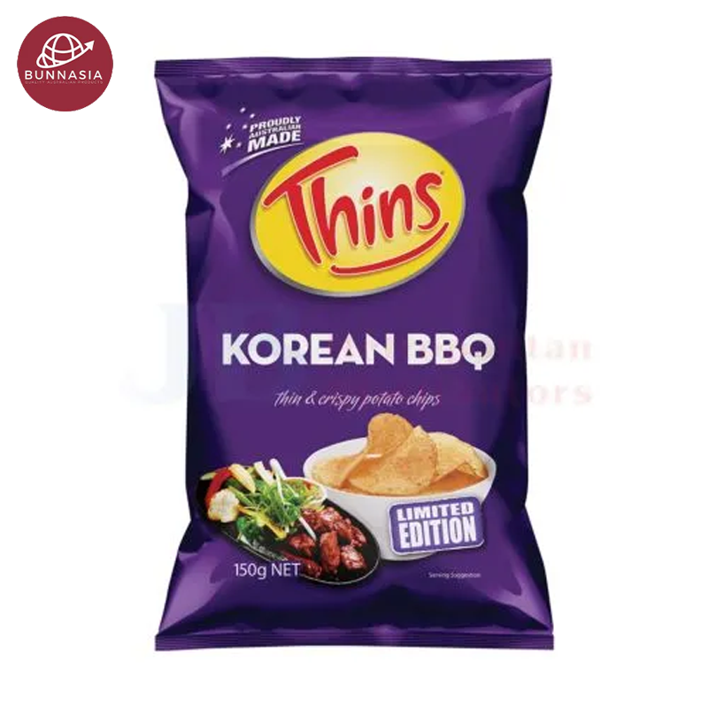 Thins & Crispy Potato Chips Thins Korean BBQ 150g