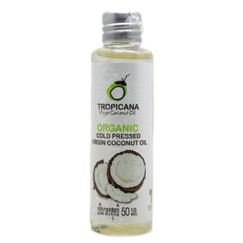 Tropicana Organic Cold Pressed Virgin Coconut Oil Hair Skin 50ml