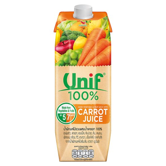 Unif 100% Mixed Vegetable and Fruit Juice with Carrot Juice 1L 