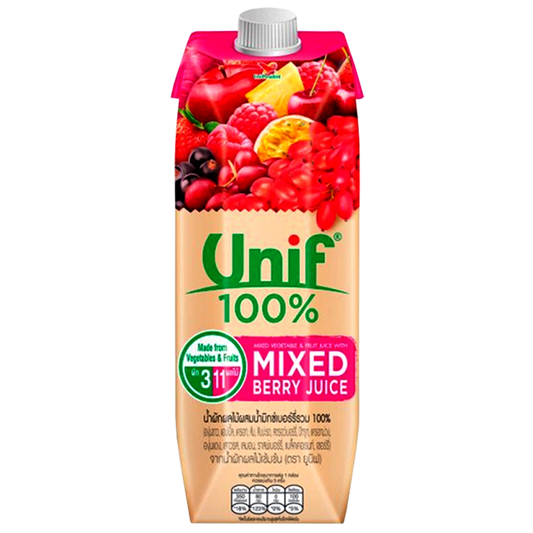 Unif 100% Mixed Vegetable and Fruit Juice with Mixed Berry Juice 1L