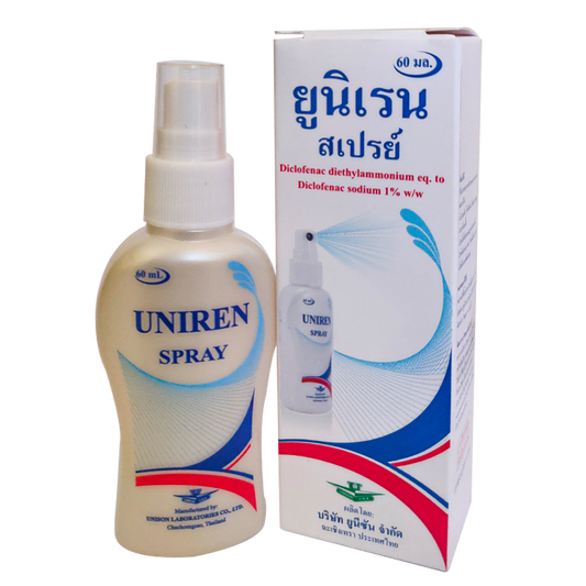 Uniren Spray Diclofenac diethylammoinum ຂະໜາດ 60ml