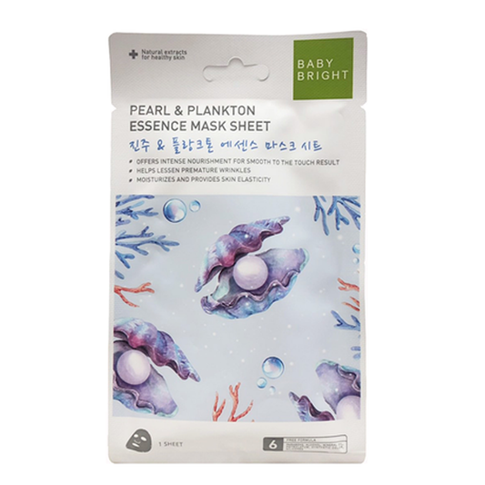 Baby Bright Pearl &amp; Plankton Essence Mask Sheet 1 ແຜ່ນ