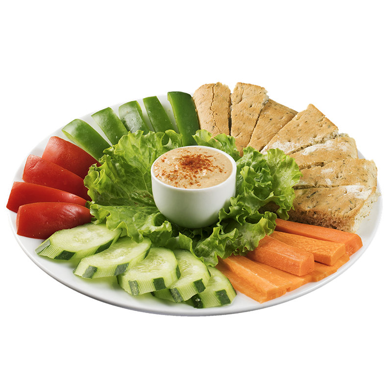 VEGGIE HUMMUS PLATE