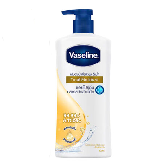 Vaseline Total Moisture 99.99% Antibac 430ml