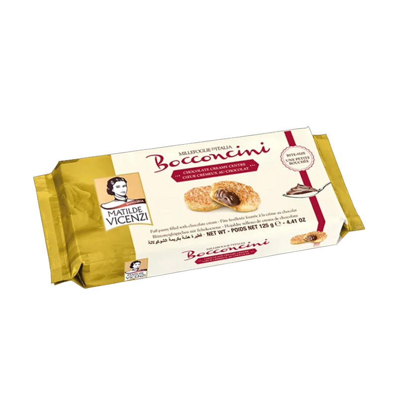 Vicenzi Bocconcini Puff Pastry Filled With Chocolate Filling 125g