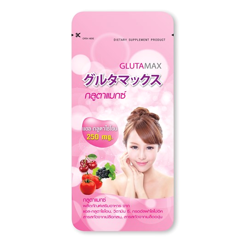 ກລູຕາແມັກ Vida Dietary Supplement Product Gluta Max Berry Flavour Sachets 7capsule