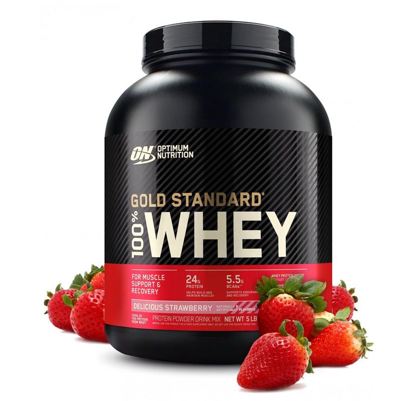 ON Optimum Nutrition Gold Standard 100% Whey Protein Powder, Size 2.27kg