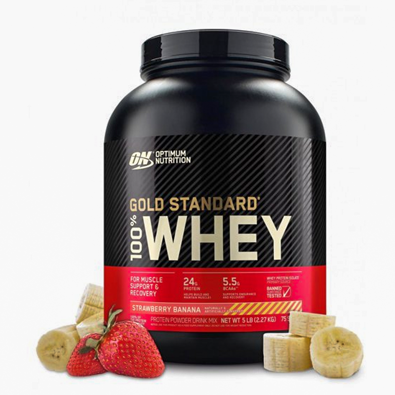 ON Optimum Nutrition Gold Standard 100% Whey Protein Powder, Size 2.27kg