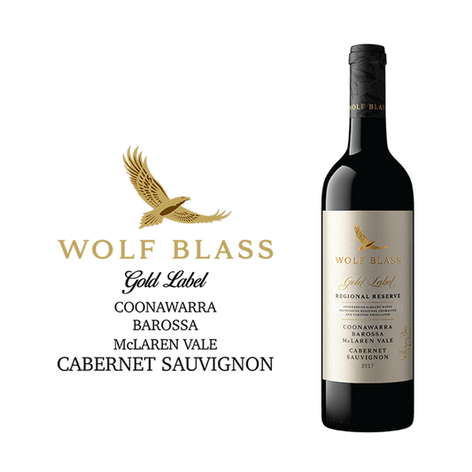 Wolf Blass Gold Label Coonawarra Barossa McLaren Vale Cabernet Sauvignon 750m