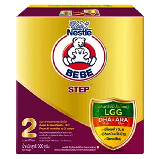 ນົມຜົງ Nestle BeBe Advanced Milk Powder, Age 2, Naturally Balance, for child 6 months -3 years Size 600g Per box