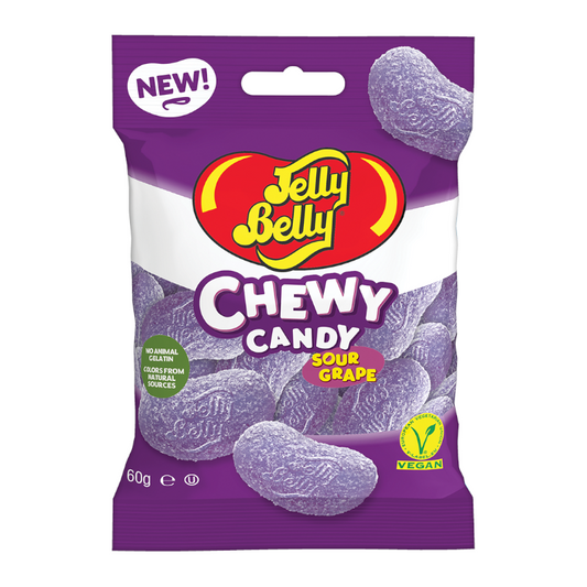 Jelly Belly Chewy Candy Grape Sours 60g