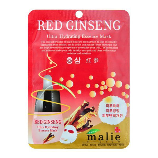 malie ultra hydraling essence mask - ໂສມແດງ 25ml